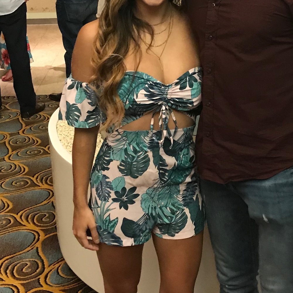 LF Palm Print Romper